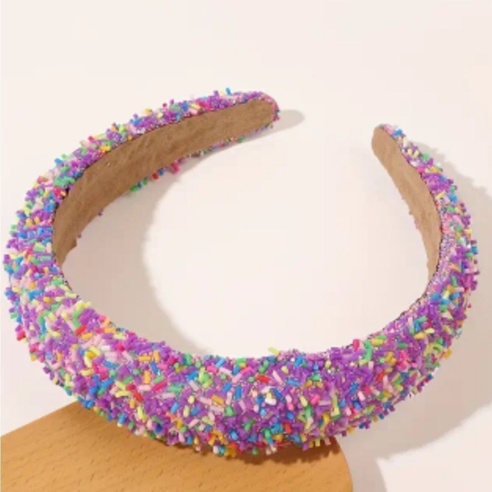 New PURPLE SPRINKLES TRENDING HEADBAND